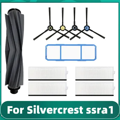 Für Silver crest SSra1 Roboter Staubsauger Zubehör Walze Bürste Seiten bürste Hepa Filter Vorfilter Image