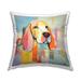 Stupell Abstract Labrador Dog Decorative Printed Throw Pillow Design by Irena Orlov