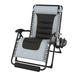 Oversized Zero Gravity Chair 29In Reclining Camping Chair w/Build-in Cushion, Outdoor Lounge Chairs Patio Recliner