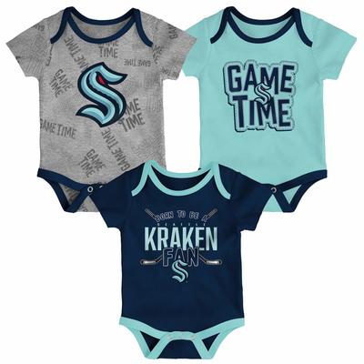 Seattle Kraken 3PC Game Time F/S Creeper Set - Neugeborenes Image