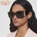 Übergroße Cat Eye Sonnenbrille Frauen Männer 2024 Luxusmarke Designer Mode Schmetterling