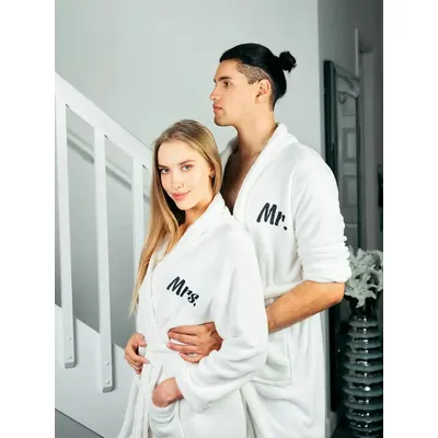 Benutzerdefinierter Plüsch-Bademantel, personalisierte Frottee-Robe, Braut- und Bräutigam, Image