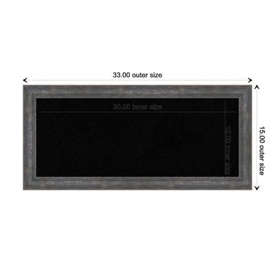Angled Metallic Rainbow Wood Framed Black Corkboard Bulletin Board, Organization Board, Pin Board