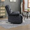 Oversized Manual Recliner Chairs Single Sofa with Side Button Control Home Theater Seating for Living Room