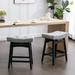 Gray Barstools Kitchen Counter Height Bar Chair Saddle Seat Breakfast Bar Stools Armless Side Chair Patio Outdoor Chairs