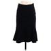 Zara Basic Casual Midi Skirt Midi: Black Print Bottoms - Women's Size 4