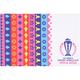 "Torchon Coupe du monde de cricket pour homme ICC - Multicolore - unisexe Taille: One Size Only"