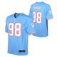 Tennessee Titans Nike Oilers Throwback Alternative Game-Trikot – Hellblau – Jeffery Simmons – Jugend