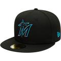 Eng anliegende Miami Marlins New Era Authentic 59FIFTY Spielerkappe