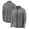 Boston Bruins Authentic Pro Locker Room Full Zip Jacket - Grey - Mens