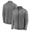 Chicago Blackhawks Authentic Pro Locker Room Full Zip Jacket - Grey - Mens