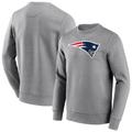 New England Patriots Rundhals-Sweatshirt mit neutraler Farbe und Logo - Herren