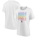 Los Angeles Angels of Anaheim Pride Grafik T-Shirt – Weiß – Damen