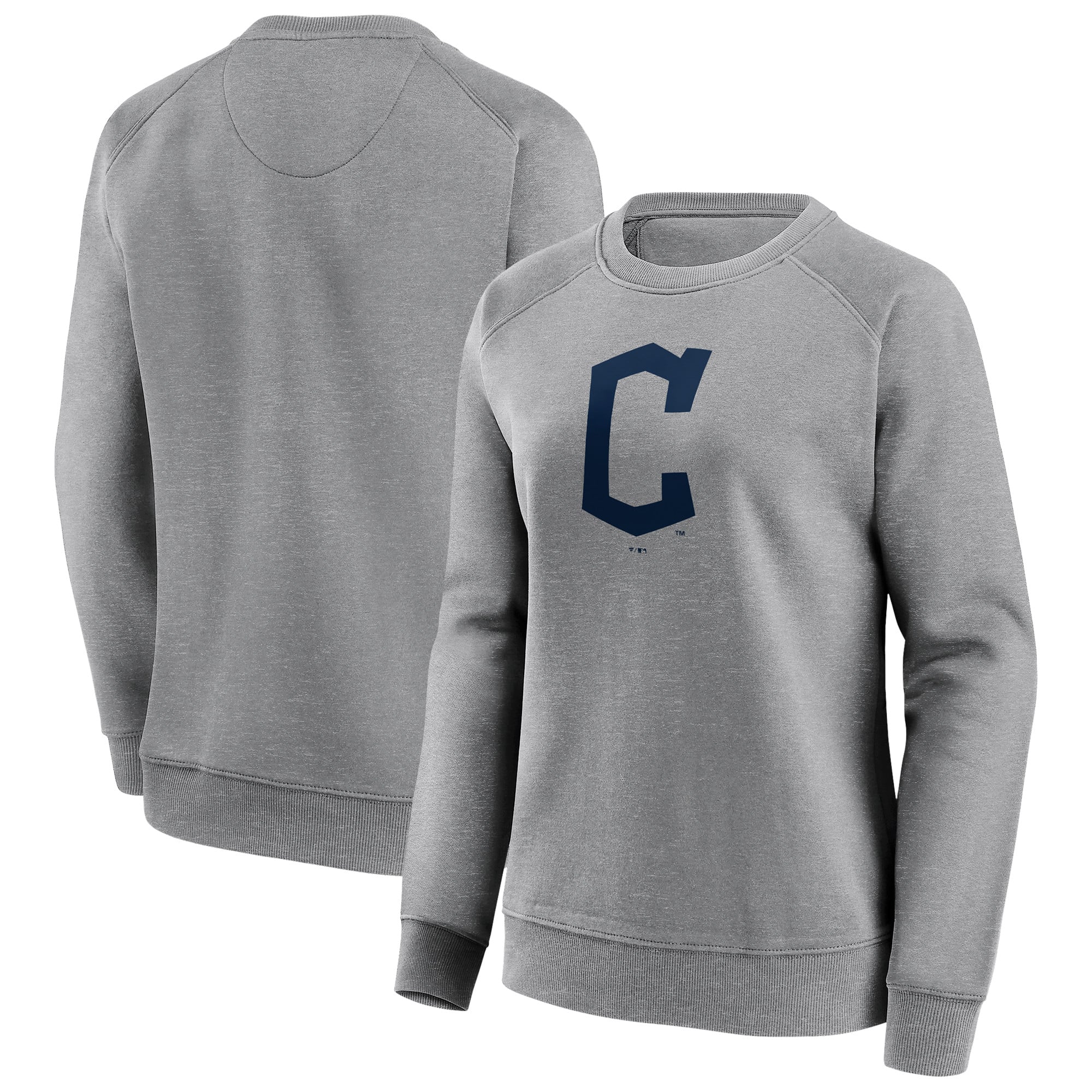 Cleveland Guardians Mono-Logo-Grafik-Sweatshirt mit Rundhalsausschnitt – Damen