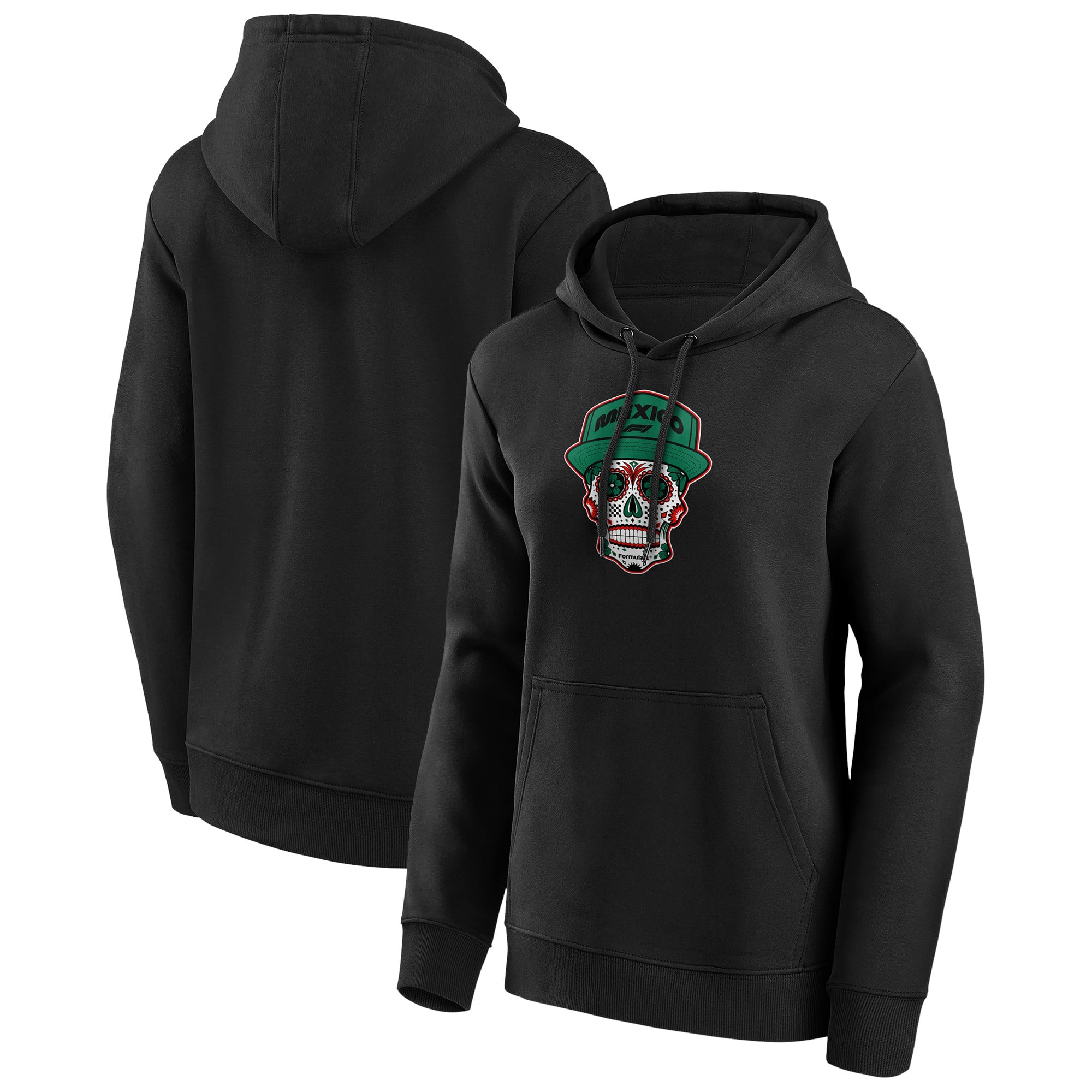 Kapuzenpullover mit Formel-1-Mexiko-Schädelgrafik – Damen