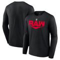 WWE Monday Night RAW Logo Grafik Langarm T-Shirt - Herren