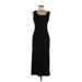 Rabbit Rabbit Rabbit Designs Casual Dress - Midi Scoop Neck Sleeveless: Black Solid Dresses - Women's Size 8 Petite