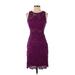 ML Monique Lhuillier Cocktail Dress: Purple Dresses - Women's Size 0