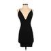 Boohoo Casual Dress - Bodycon: Black Solid Dresses - Women's Size 2