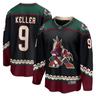 Arizona Coyotes Home Breakaway Jersey - Black Clayton Keller Mens