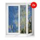Hoberg Fenster-Moskitonetz mit Pollenschutz 150 x 130 cm - 2er-Set