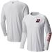 Men's Columbia White Austin Cindric Terminal Tackle Omni-Shade Long Sleeve T-Shirt