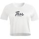 Thor Script Crop T-Shirt Femme, blanc, taille XL pour Femmes