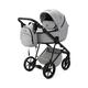 Mee-Go Milano Evo | 3in1 Travel System with Cosmo Car Seat (Colour: Stone Grey (Luxe))