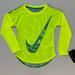 Nike Shirts & Tops | Nike Shirt Size 4 Xs Girls New Volt Yellow Logo Long Sleeve Dri Fit Nwt Top $38 | Color: Green/Yellow | Size: 4g