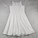 Nine West Dresses | Nine West Sleeveless Lace Dress Womens Size 4 Euc White | Color: White | Size: 4