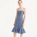 J. Crew Dresses | Nwt J.Crew Ruffle-Hem Liberty London Print Dress In "Sarah" Floral Print 2 | Color: Blue/White | Size: 2