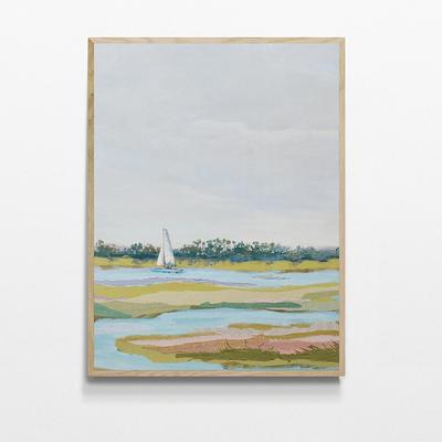 Floating on Folly River Giclee - Gold Frame - Frontgate