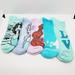 Disney Accessories | Disney No Show Socks 5 Pairs, Womens Size 4-10-Nwot | Color: Green/Purple | Size: 4-10