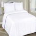 Garment Washed Quilt Set by LCM Home Fashions, Inc. in White (Size KING)