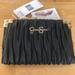 Jessica Simpson Bags | Jessica Simpson Small Fiona Faux Leather Wallet Color Meteorite Nwt | Color: Black/Gold | Size: Os