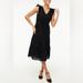 J. Crew Dresses | J.Crew Black Eyelet Flutter Midi Dress | Color: Black | Size: 12