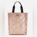 Victoria's Secret Bags | Nwt Victoria's Secret Rose Gold Metallic Bag Quilted Weekender Limited Edition | Color: Black/Pink | Size: Os
