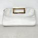 Michael Kors Bags | Michael Kors White Leather & Gold Tone Clutch Crossbody Handbag Purse | Color: Gold/White | Size: Os