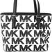 Michael Kors Bags | Nwt Michael Kors Jet Set Mk Optic Crossbody Handbag Tote Leather Black White | Color: Black/White | Size: Various