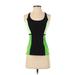 Lululemon Athletica Active Tank Top: Green Solid Activewear - Women's Size 2