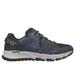 Skechers Men's Arch Fit Escape Plan Sneaker | Size 8.5 | Navy/Orange | Leather/Synthetic/Textile