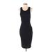 Adelyn Rae Casual Dress - Midi: Black Solid Dresses - New - Women's Size X-Small