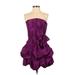 Romeo & Juliet Couture Cocktail Dress - Party: Purple Dresses - Women's Size Small