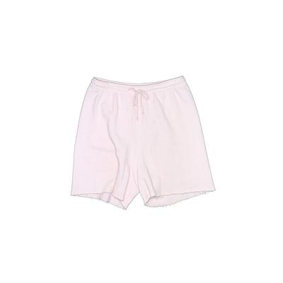 John Elliott Shorts: Pink Solid Bottoms - Women's Size Small - Stonewash