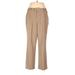 JM Collection Dress Pants - High Rise: Tan Bottoms - Women's Size 12