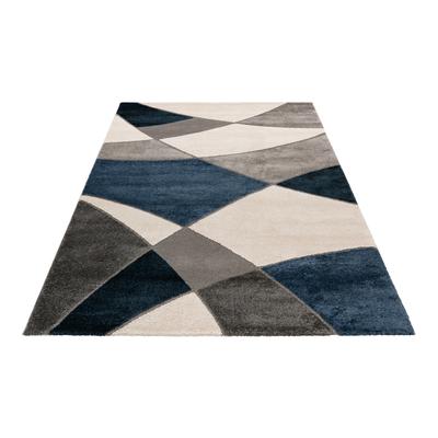 Teppich OBSESSION "My Frisco 282", blau, B:240cm H:12mm L:330cm, Polypropylen, Teppiche, modernes geometrisches Design, Wohnzimmer, Schlafzimmer Image