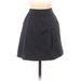 J.Crew Casual Skirt: Black Solid Bottoms - Women's Size 4