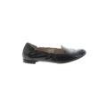 Attilio Giusti Leombruni Flats: Slip-on Chunky Heel Work Black Print Shoes - Women's Size 37.5 - Round Toe