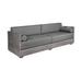 Loon Peak® Jaimyn 83" Wide Outdoor Patio Sofa w/ Cushions Wood/Natural Hardwoods/Olefin Fabric Included in Gray | 25 H x 83 W x 30.5 D in | Wayfair