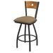Holland Bar Stool Voltaire Swivel Stool Upholstered/Metal in Gray/Brown | 36 | Wayfair X83036PWMedMplB013